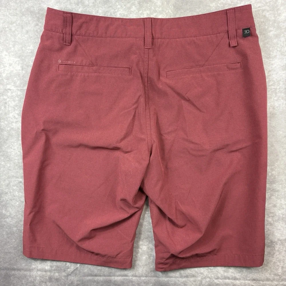 7 Diamonds Shorts Mens 30 Purple Performance Momentum Stretch Lightweight Preppy